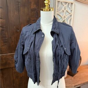 Girl Krazy Dark Blue Utility Jacket